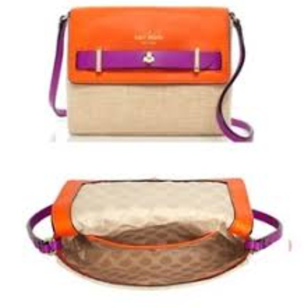 Kate Spade Orange and Purple Crossbody Bag